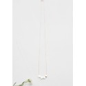 ceramic + 1 gold heart long necklace