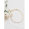 bracelet perle(s) céramique + 1 coeur plaquée or