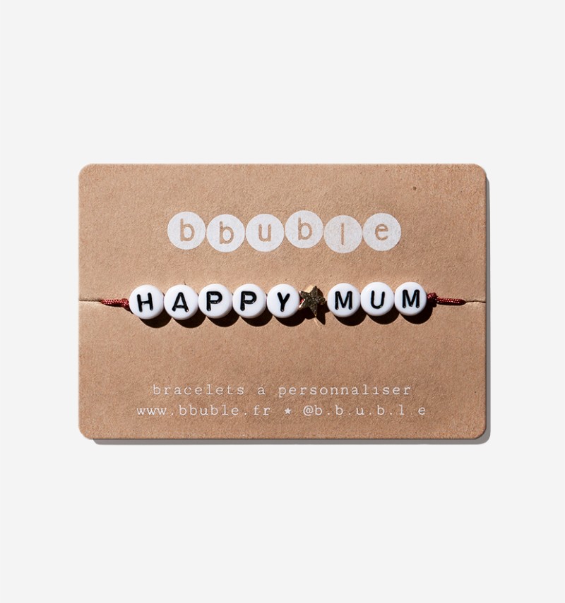 iconic women's bracelet "happy☆mum"