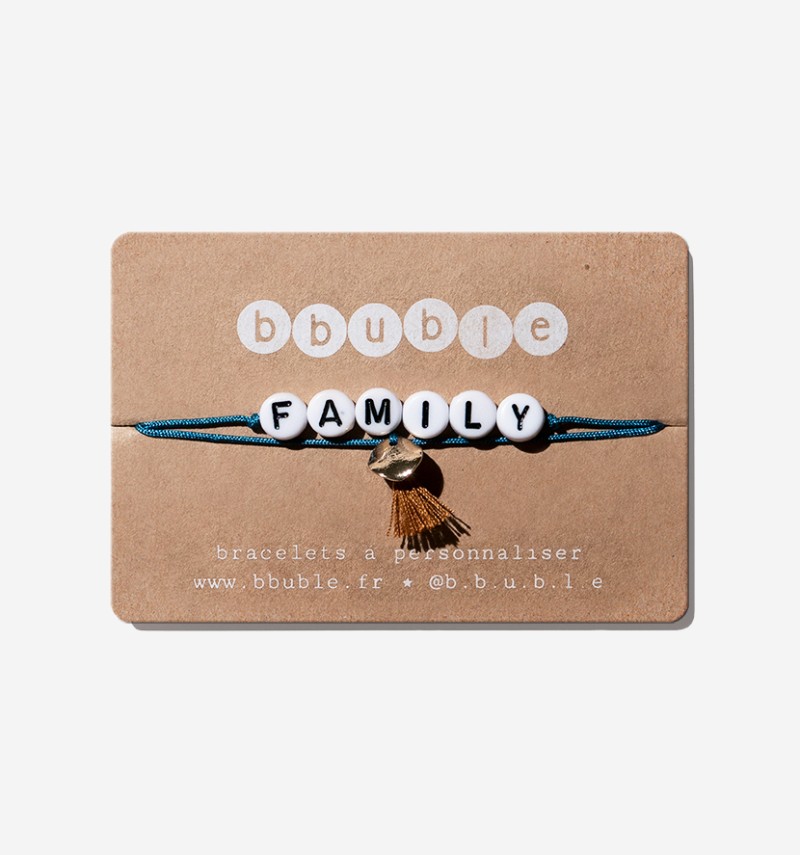 women's bracelet "family" sequined medal women's bracelet "family" sequined medal