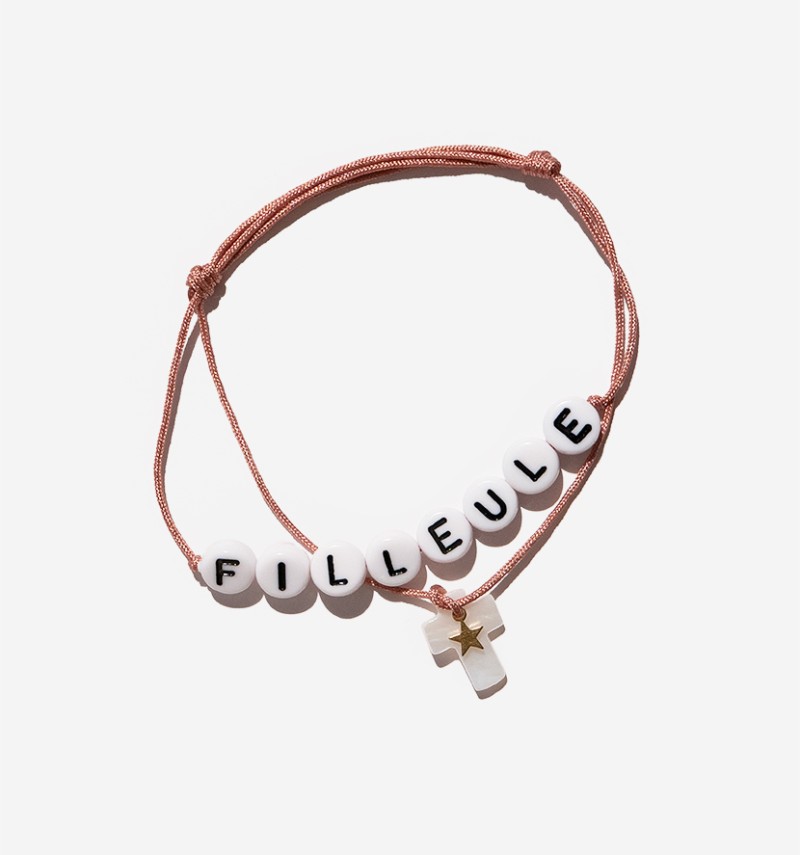 iconic pearly cross bracelet TO CUSTOMIZE