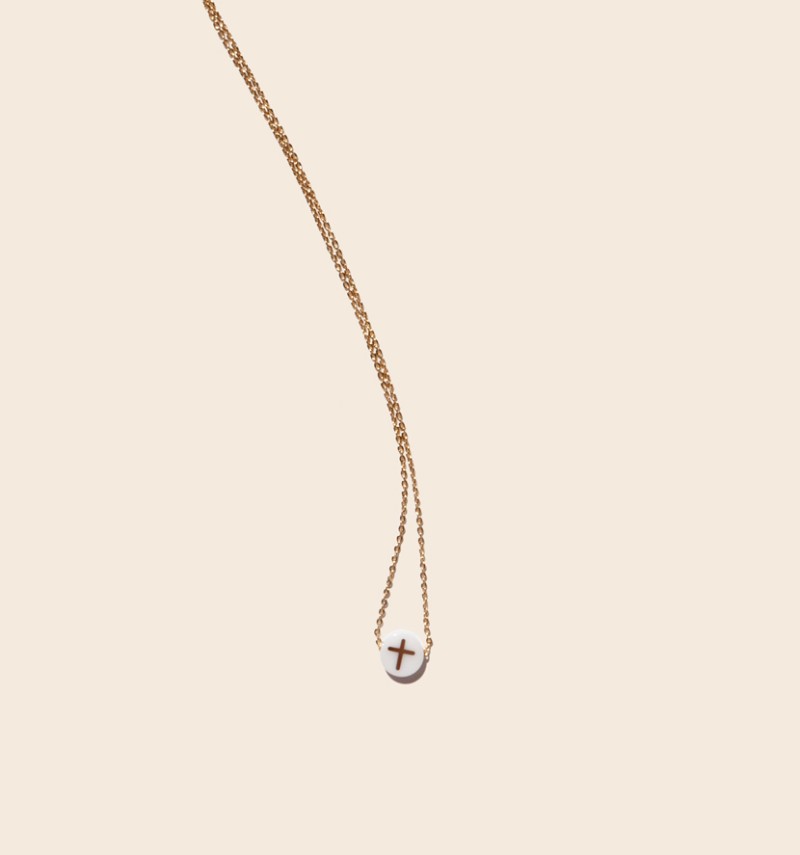 collier précieux "croix"