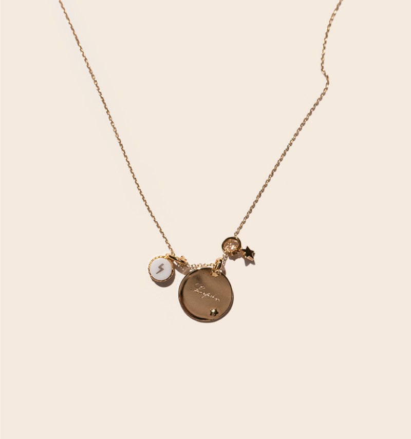 "astrological sign" charms necklace