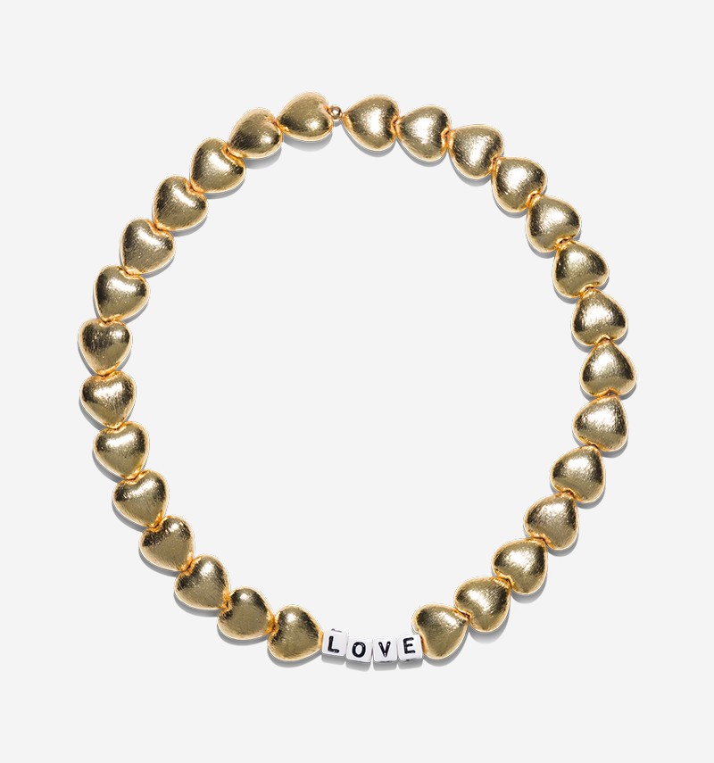 collier maxi coeurs "love"