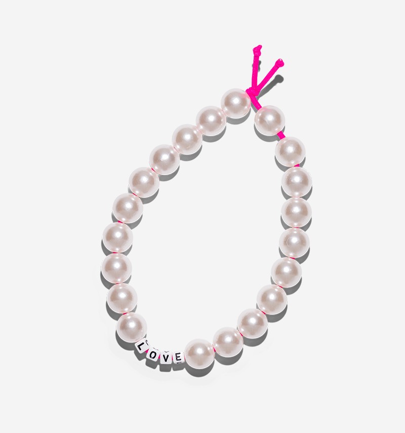 maxi pearls necklace "love"