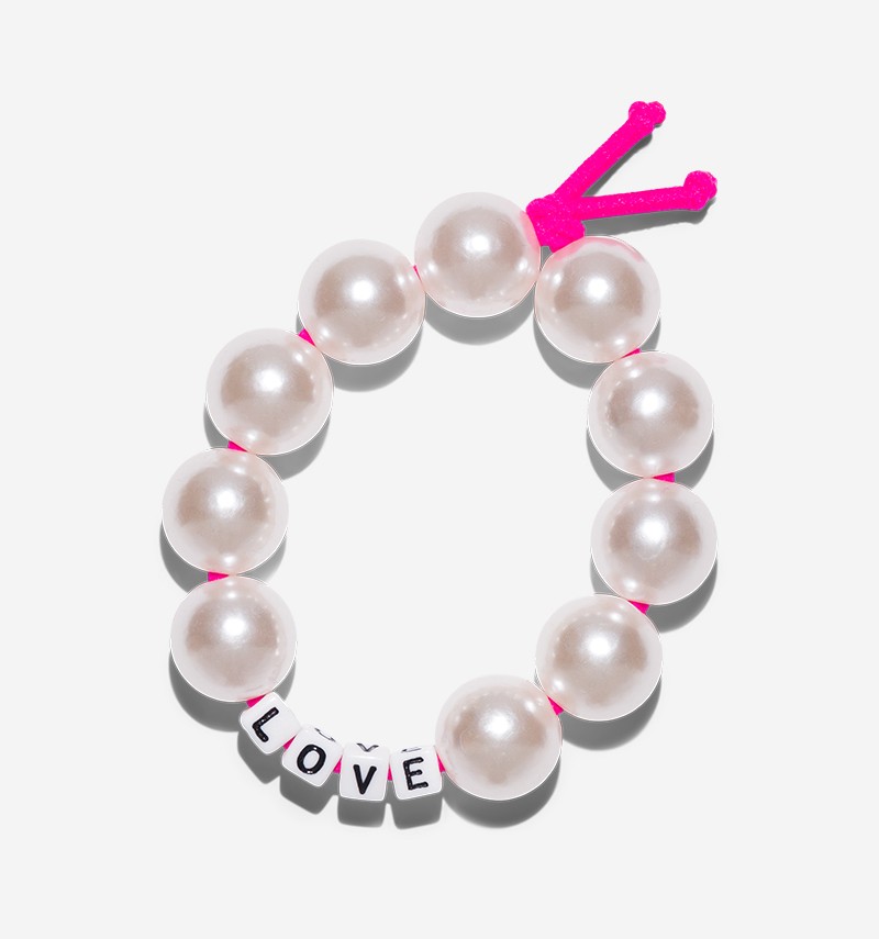 maxi pearls bracelet "love"