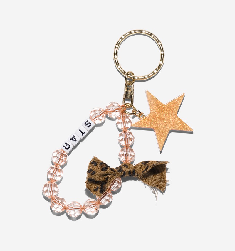 maxi glitter star key ring...