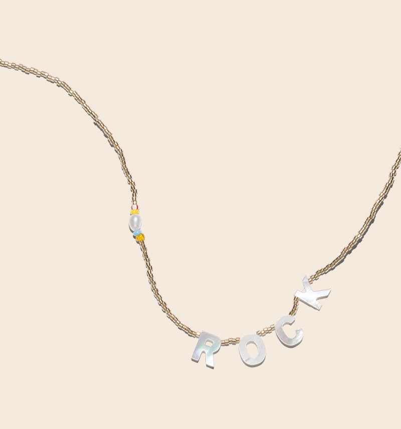 Hélène golden necklace -...