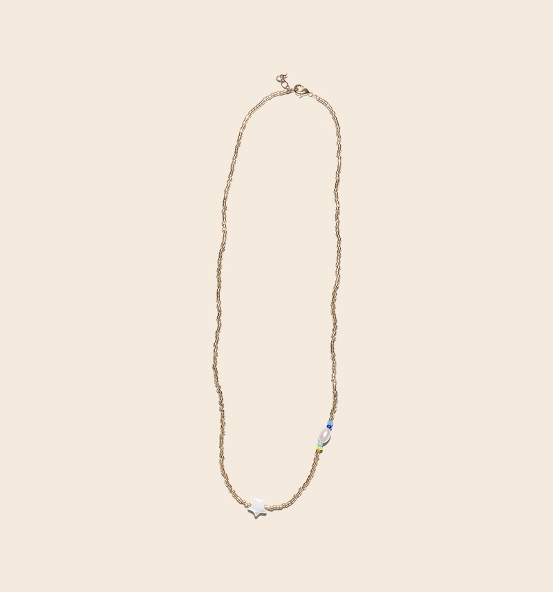 Hélène golden necklace -...