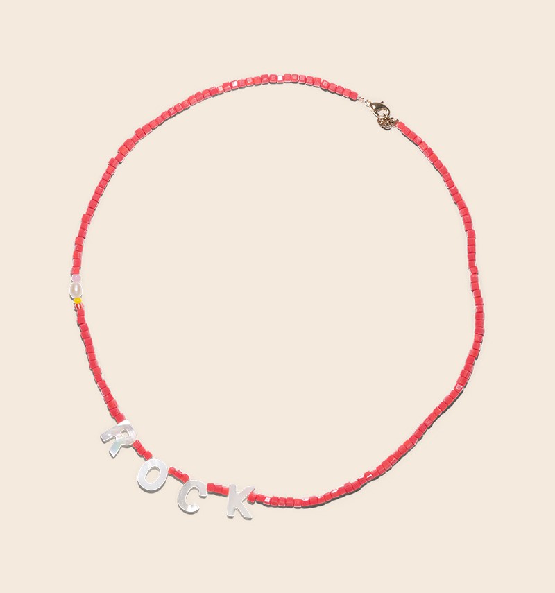 Hélène coral necklace with...