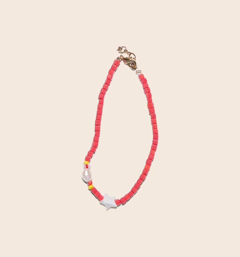 Hélène coral bracelet with...