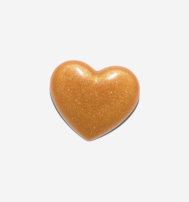maxi glitter heart pin