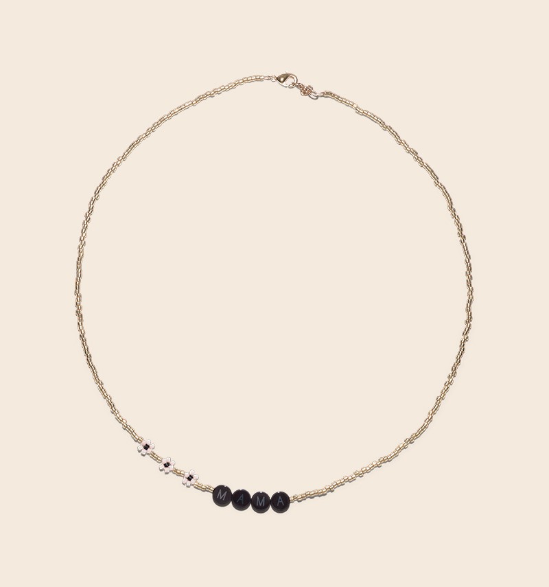 collier précieux fleurs À PERSONNALISER