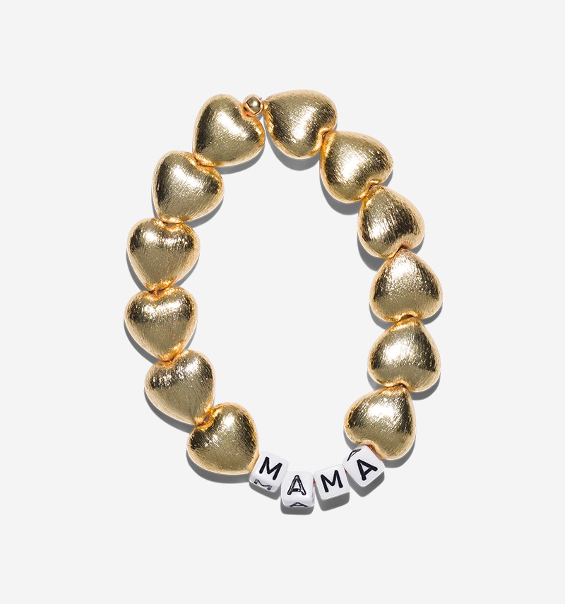 bracelet maxi coeurs "mama"