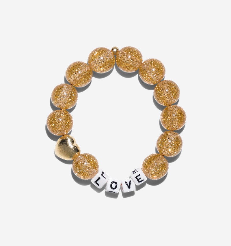 bracelet maxi paillettes "love"