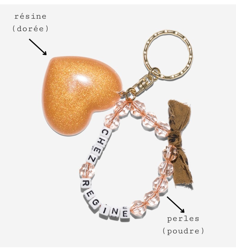 maxi glitter key ring TO CUSTOMIZE