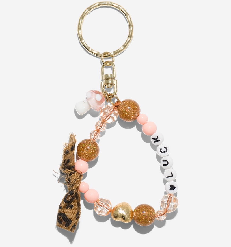 mushroom key ring "luck"