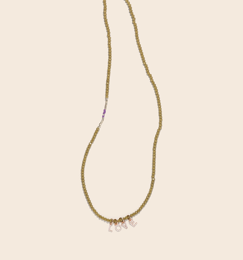 Céleste word necklace