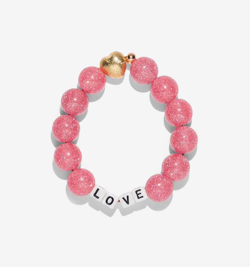 bracelet maxi paillettes "love"