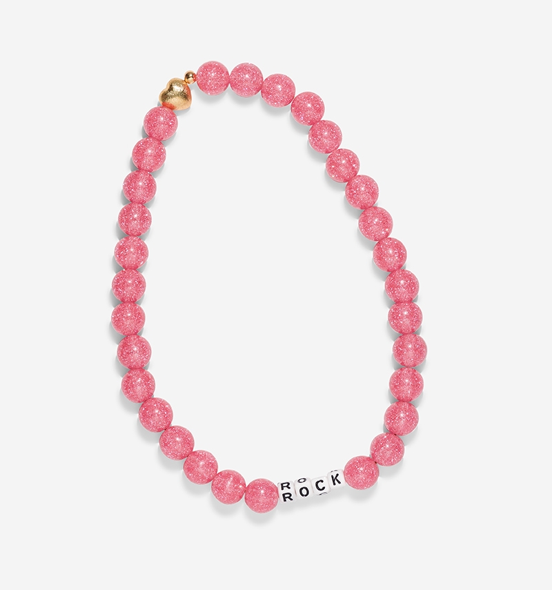 maxi glitter necklace rock