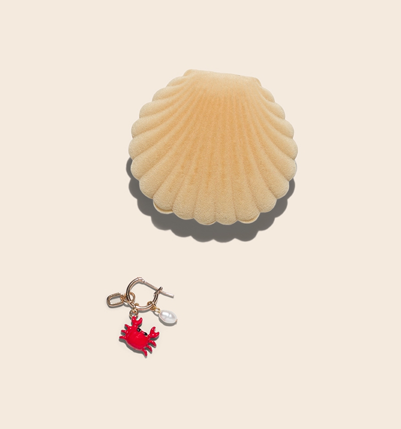 boucle d'oreille "crabe"