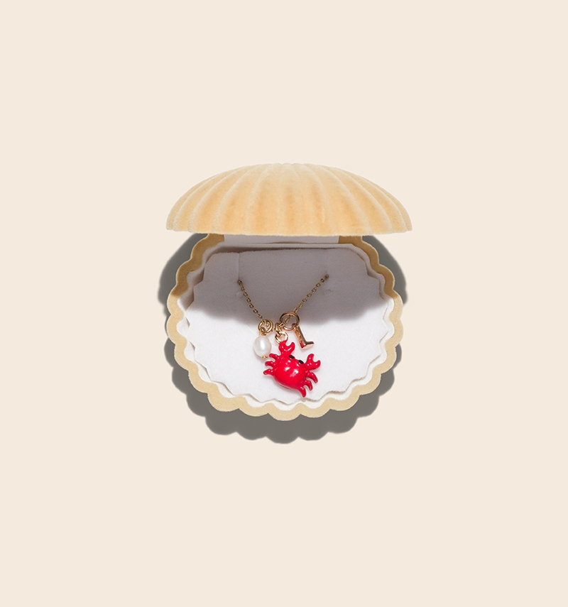 collier chaîne "crabe"