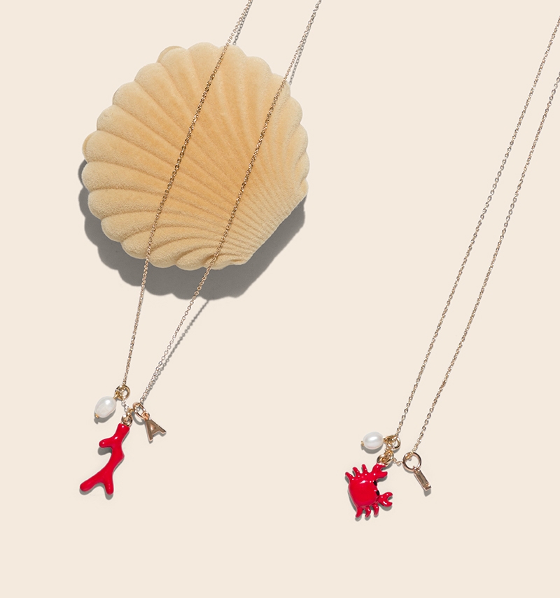 collier chaîne "crabe"