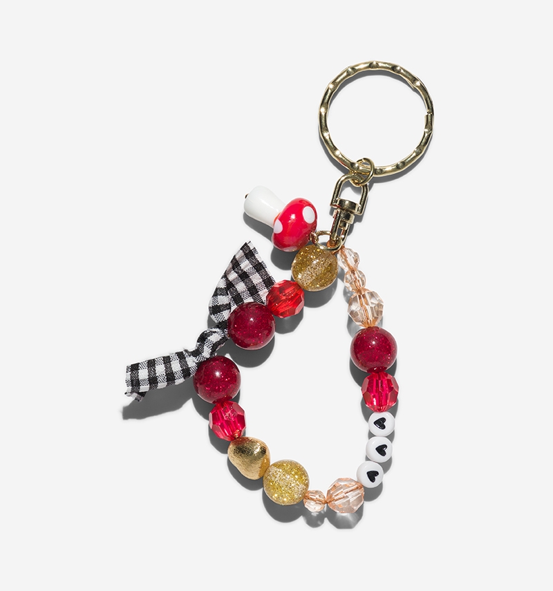 porte-clés mushroom "♥︎♥︎♥︎"
