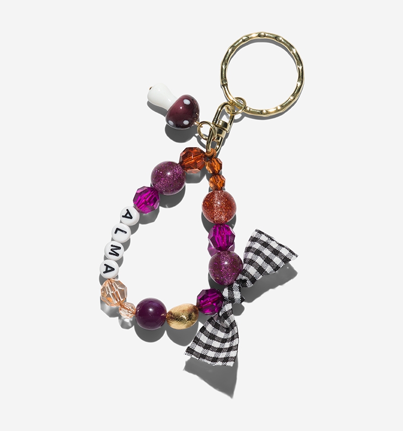 mushroom key ring TO CUSTOMIZE