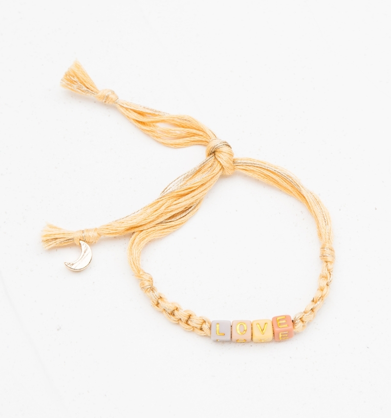 macramé bracelet divine "love"